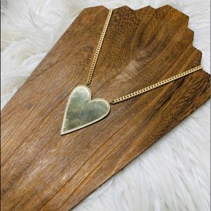 Karli buxton 18 inch gold heart necklace